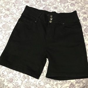 Black high waisted shorts